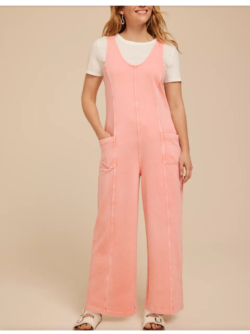 ISO!! CORAL PINK JUMP SUITE XS